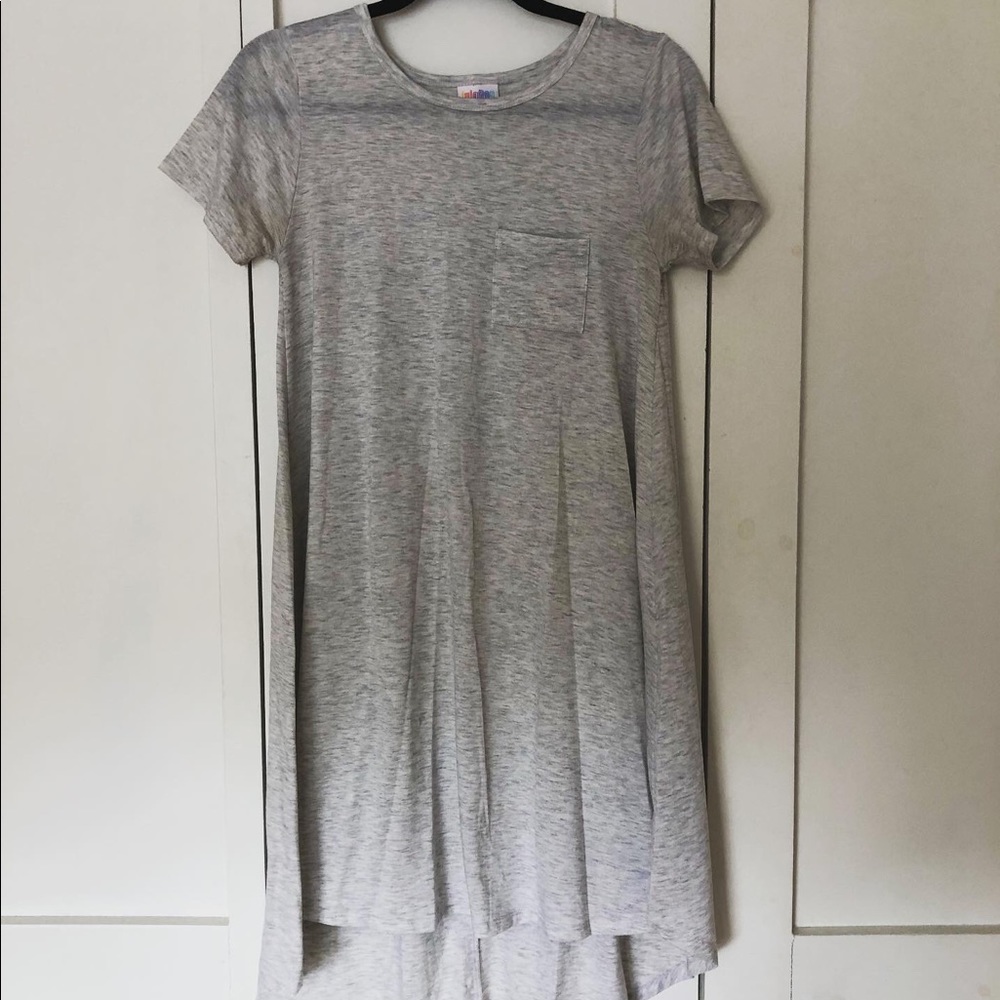 LulaRoe Carly Dress in Gray, size XXS